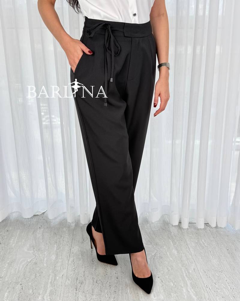 Soft side drawstring work trousers