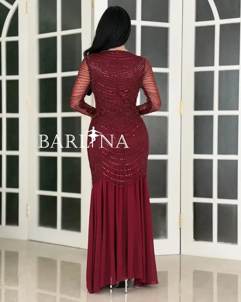 Elegant embroidered occasion dress