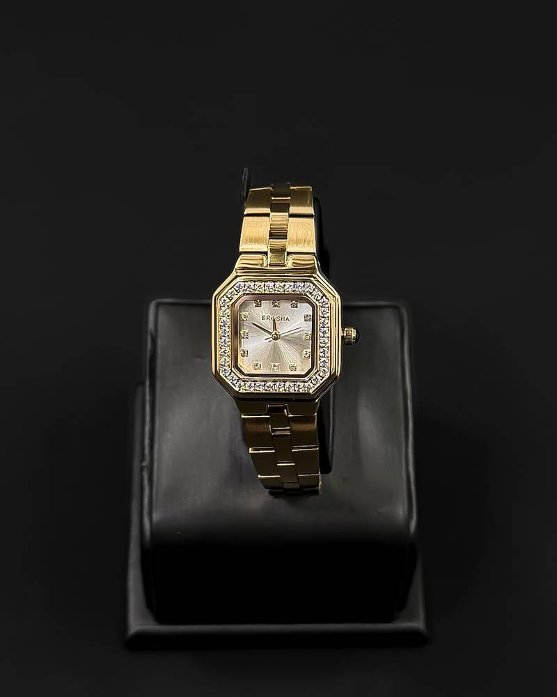 Elegant women's watch with a classic square design