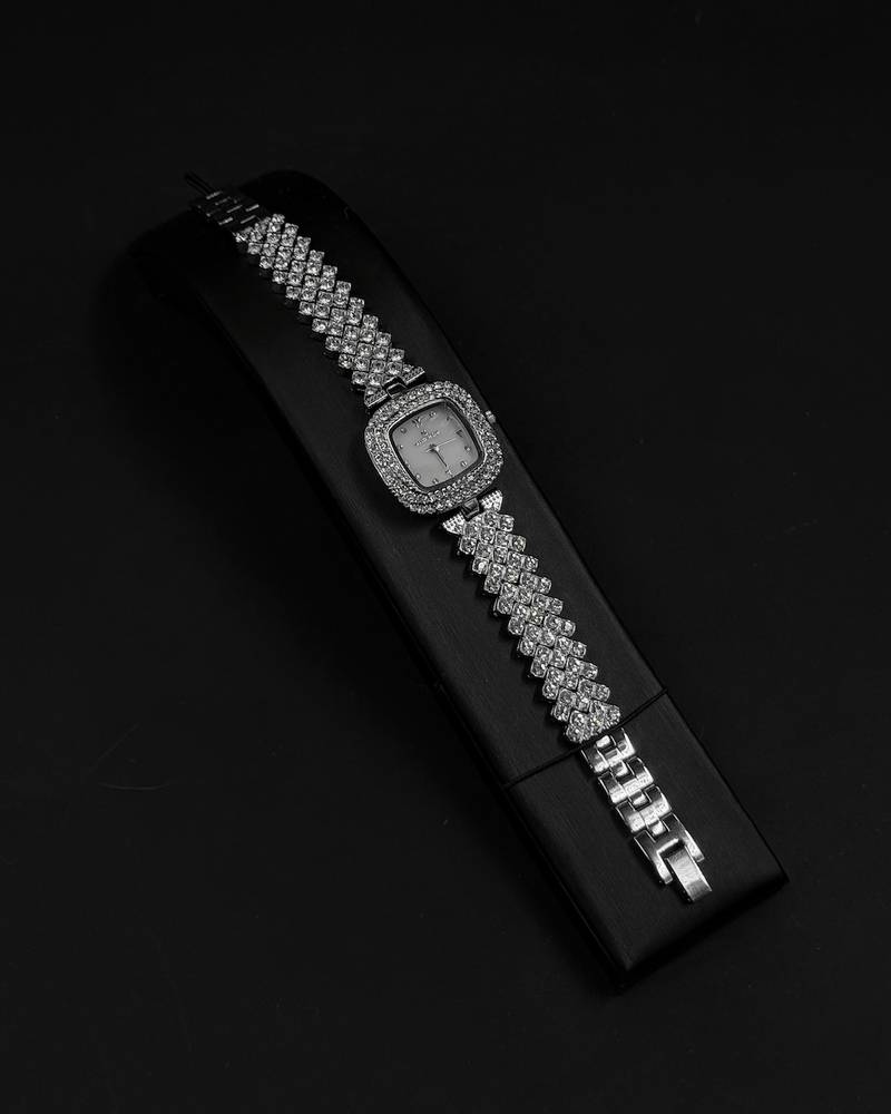 A soft accessory set with a watch