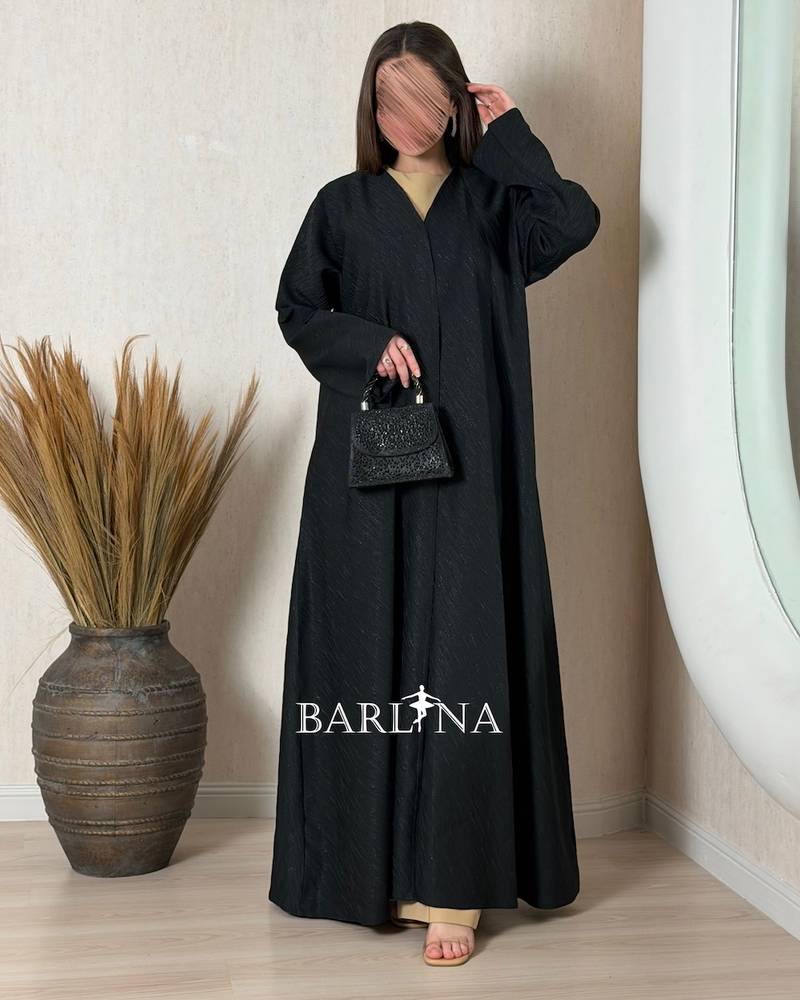 عباية ساده سوداء انيقة يومية 