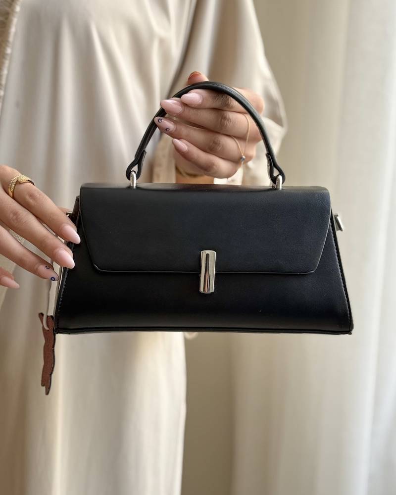 Luxury bag with soft leather and front flap