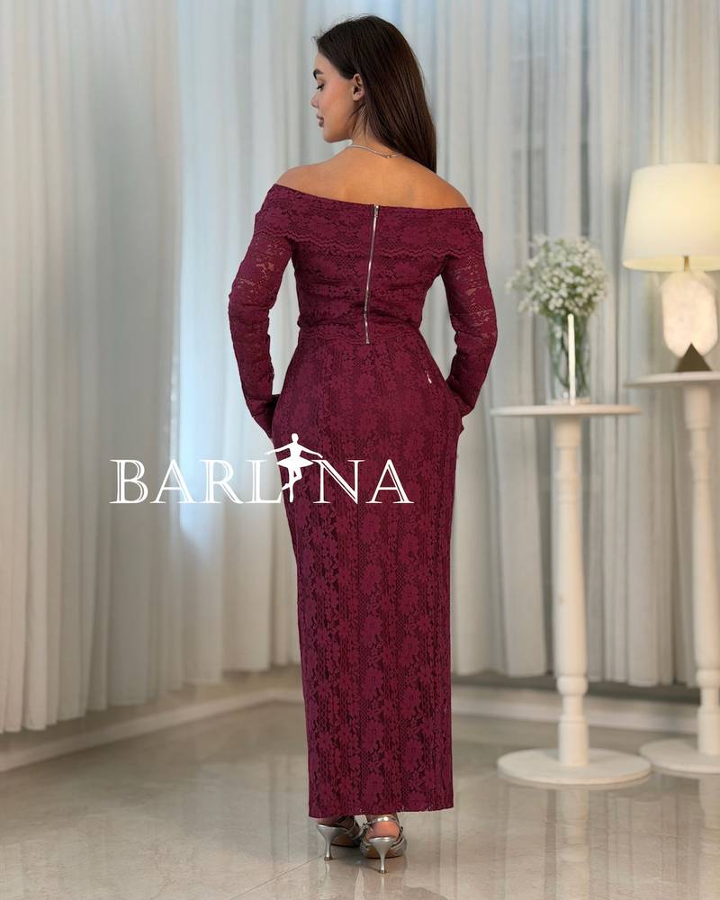 Fuchsia lace set with front buttons