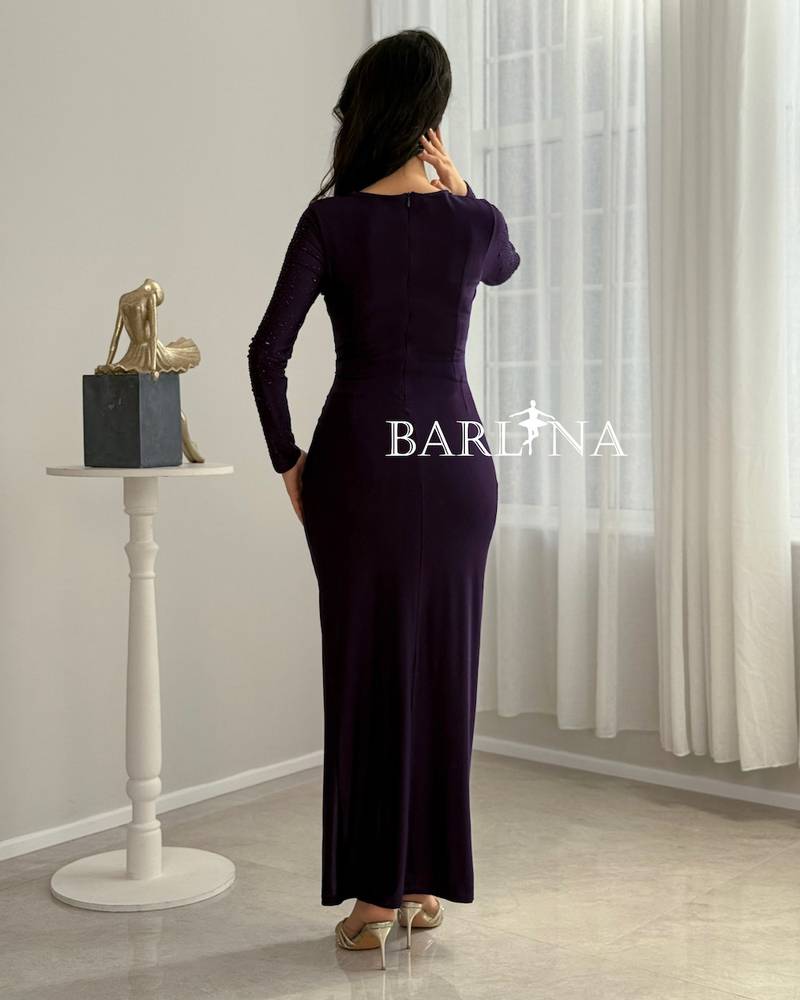 A soft purple dress with delicate sequin accents