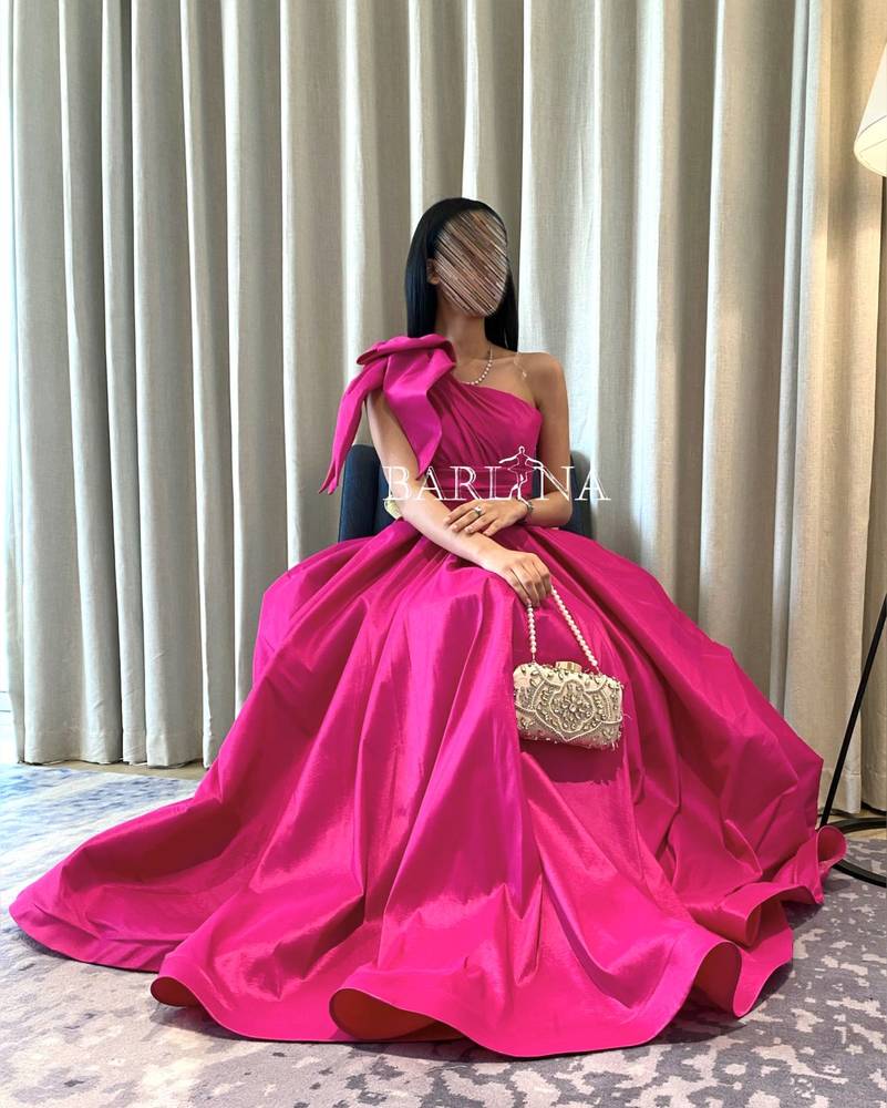Shanton fuchsia long dress