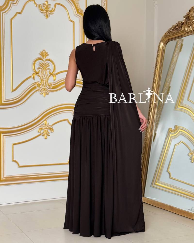 Elegant black stretch dress for special occasions