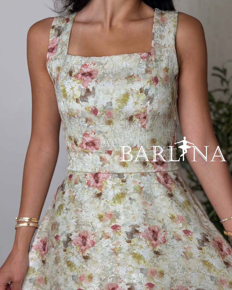 A soft and attractive floral dress