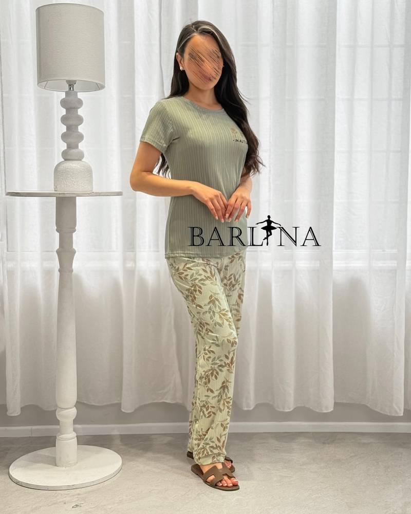 Soft pajamas with floral pants