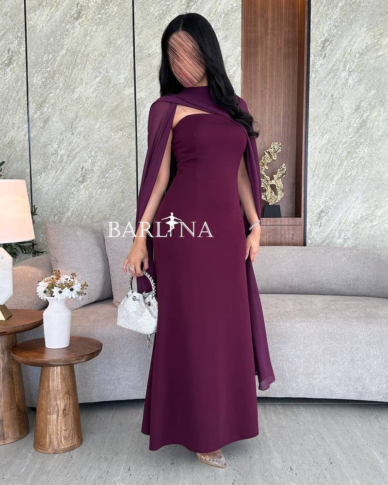 Soft magenta dress with sheer shawl