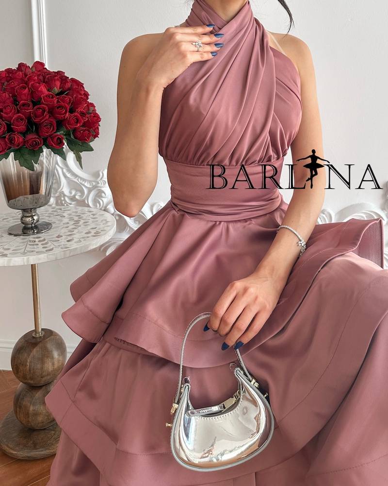 Floral Tiered Wrap Neck Dress