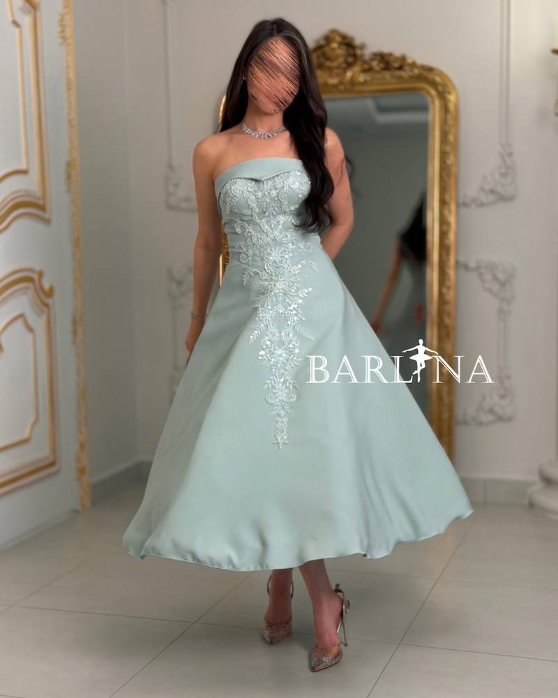 Tiffany dress embroidered with beads and lace