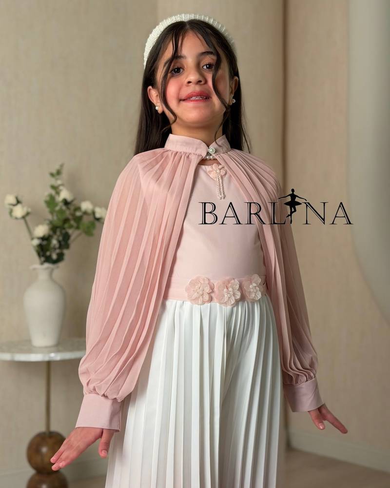 Girls' two-piece jumpsuit in color gradients