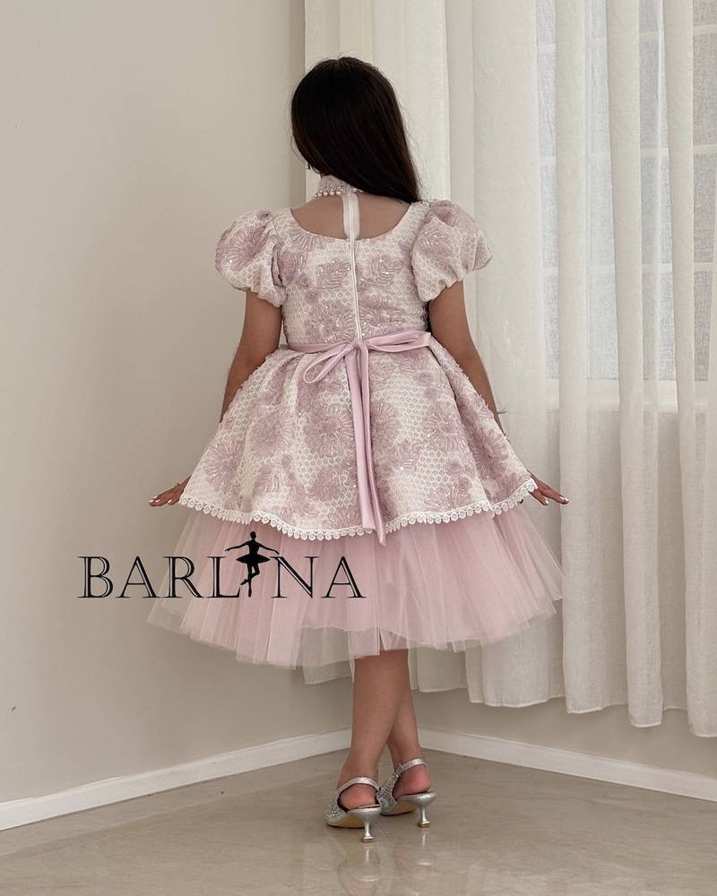 Light pink fluffy and soft girls dress