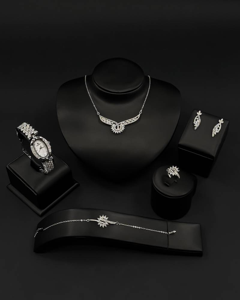 Sparkling wing design accessory set