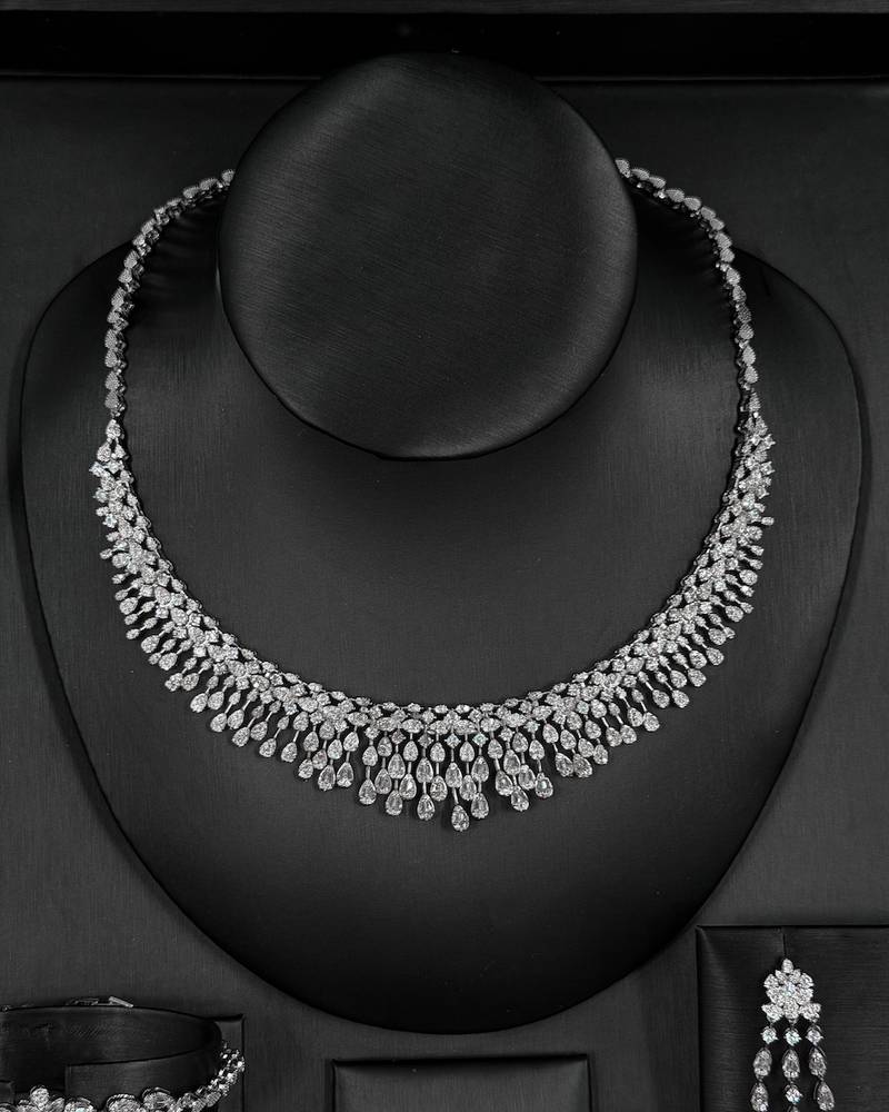 A luxurious accessory set with intricate decorative details