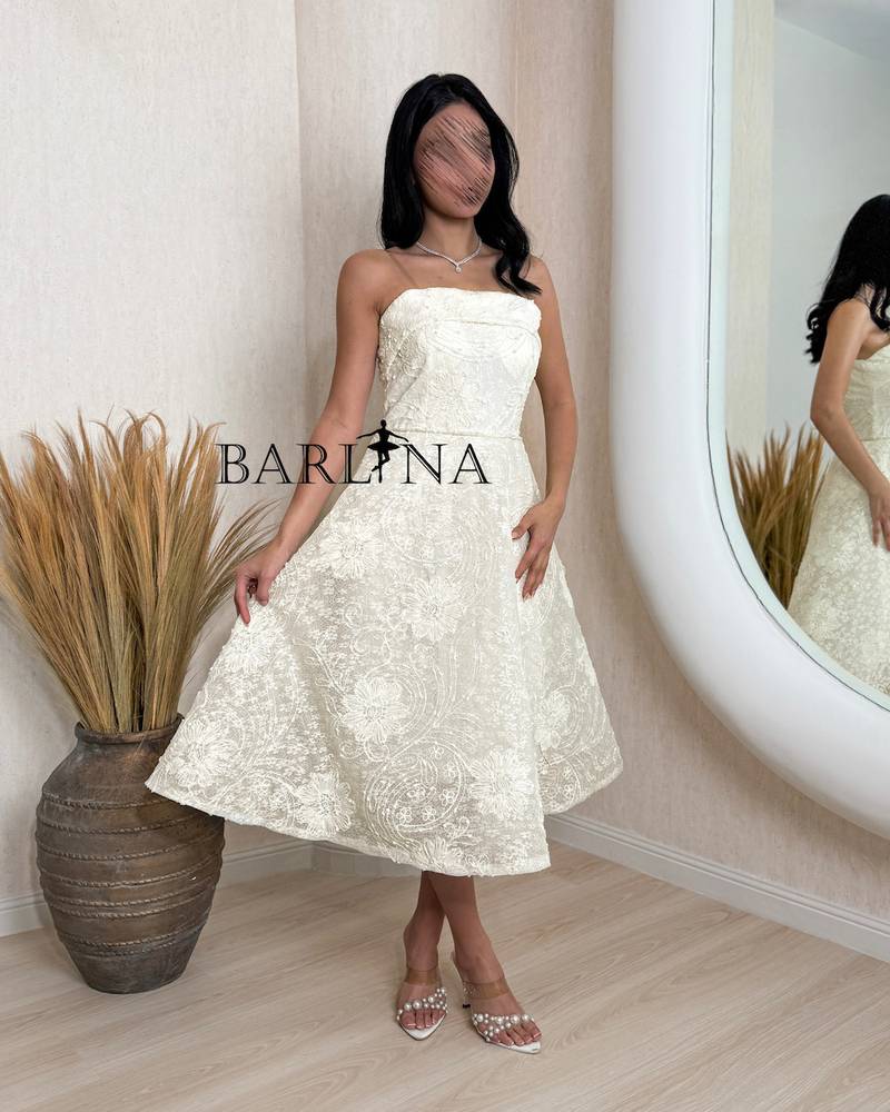Elegant lace midi dress