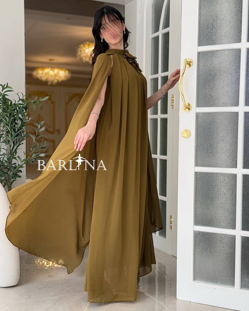 A long dress with a soft and flowing design