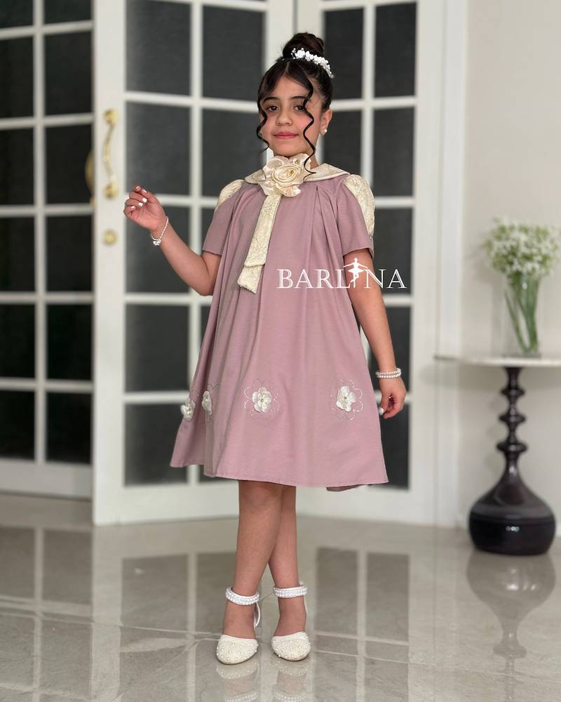 Soft girl's dress in light purple