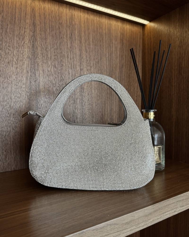 Handbag fully encrusted with crystals