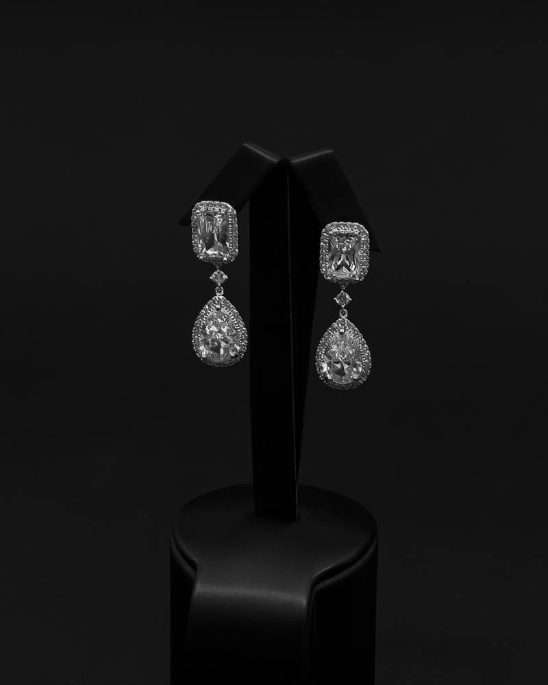 Luxurious earrings with an elegant dangling design