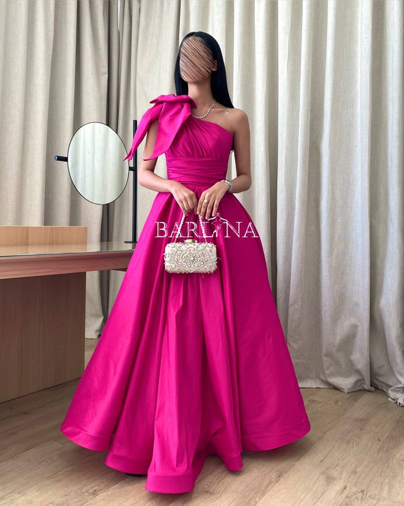 Shanton fuchsia long dress