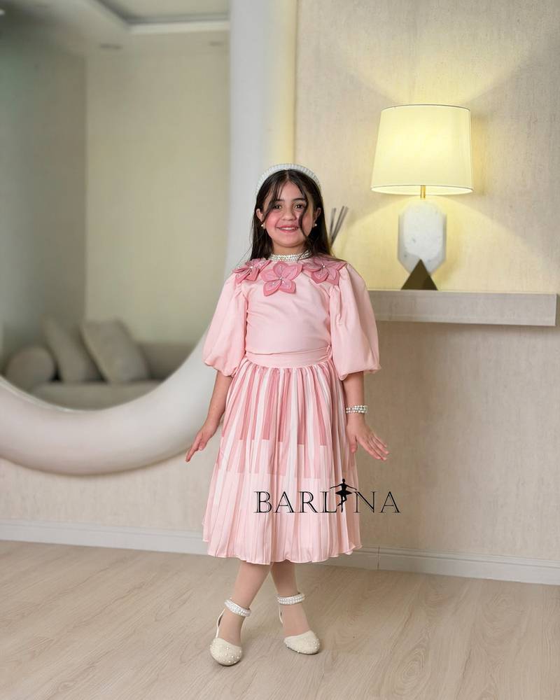 Soft girls' outfit decorated with roses