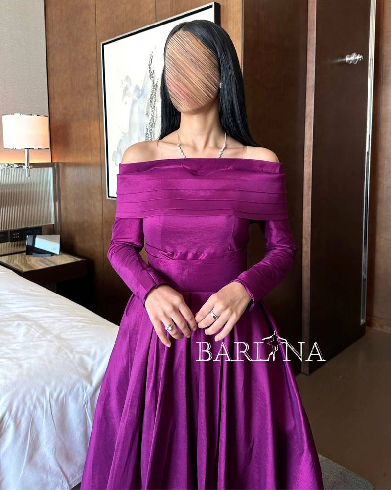 Dark magenta midi dress