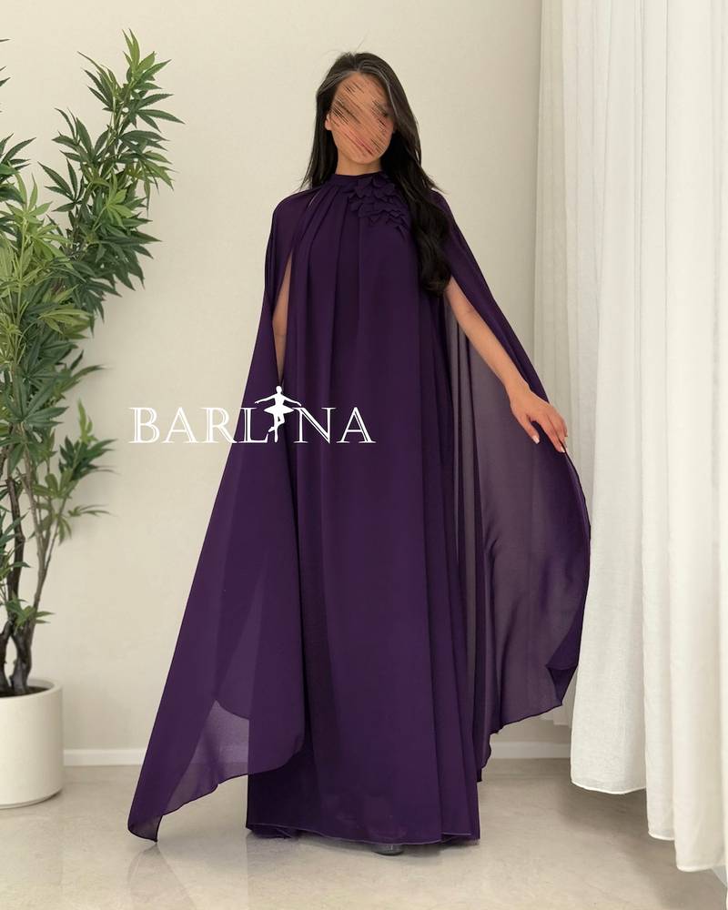 A long dress with a soft and flowing design
