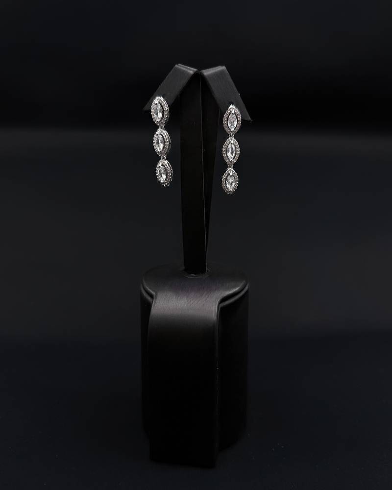 Elegant earrings with an attractive repeating pattern