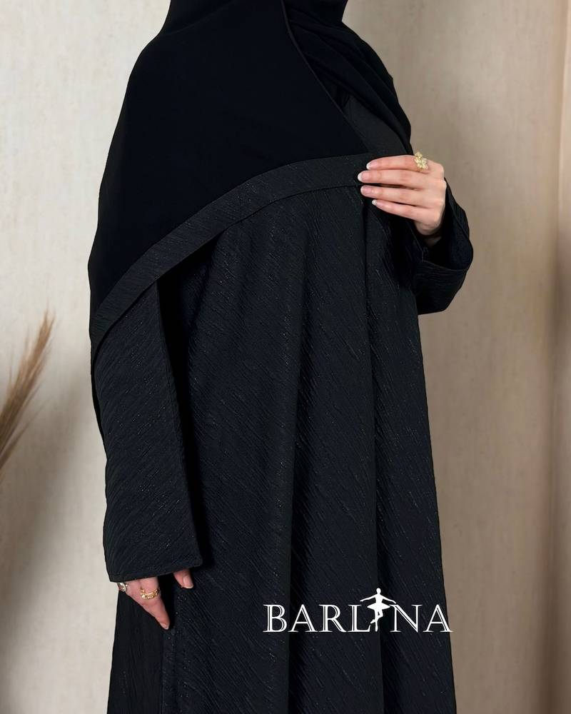 عباية ساده سوداء انيقة يومية 