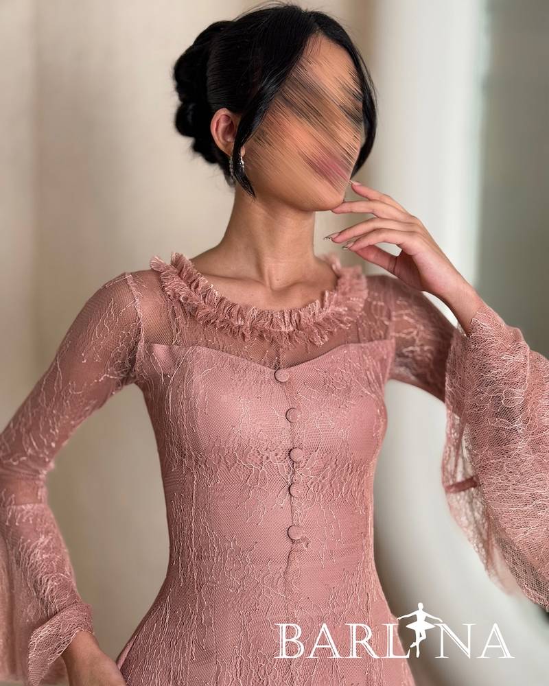  lace midi dress with front buttons