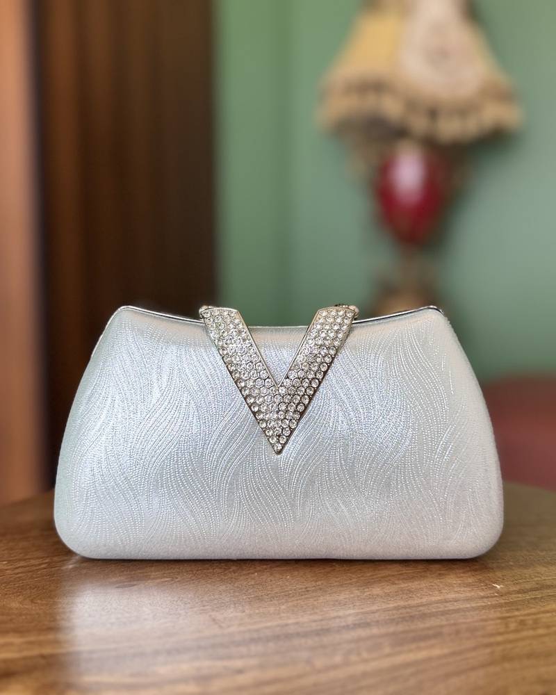 An elegant bag with a soft textured pattern