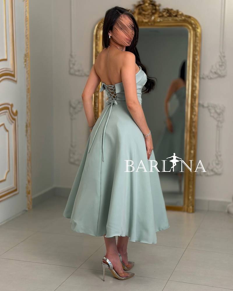 Tiffany dress embroidered with beads and lace