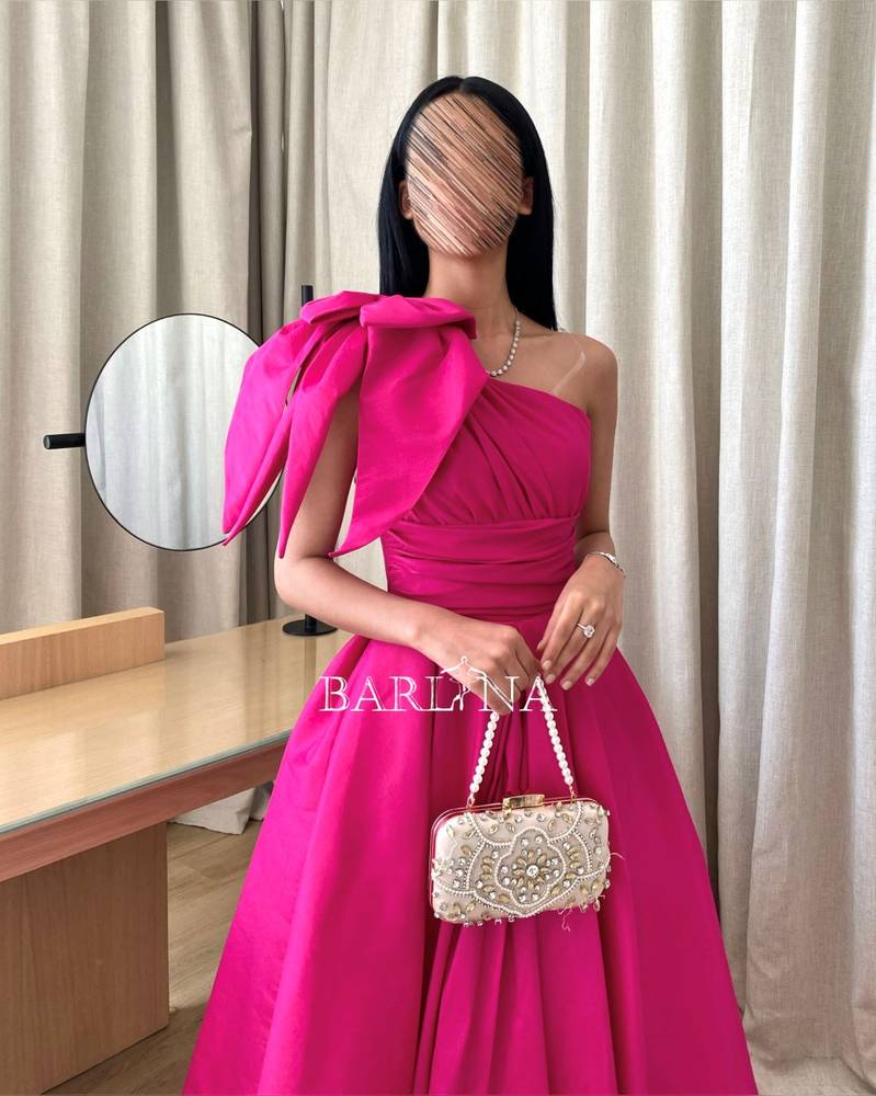 Shanton fuchsia long dress