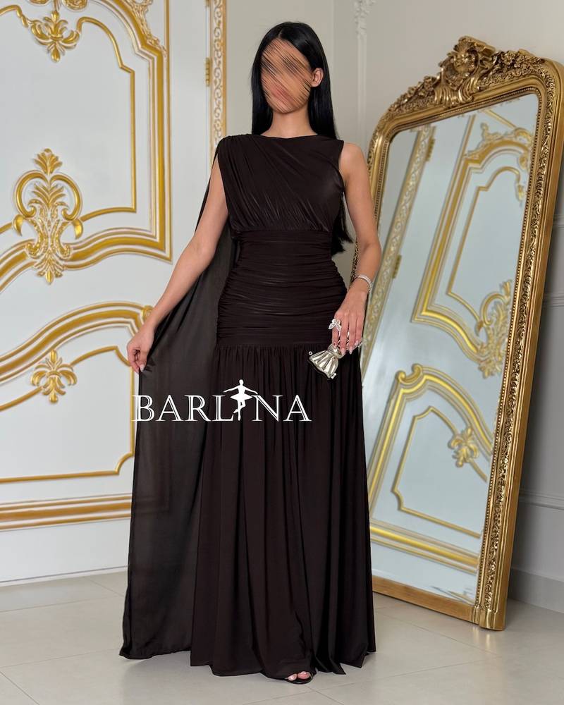 Elegant black stretch dress for special occasions