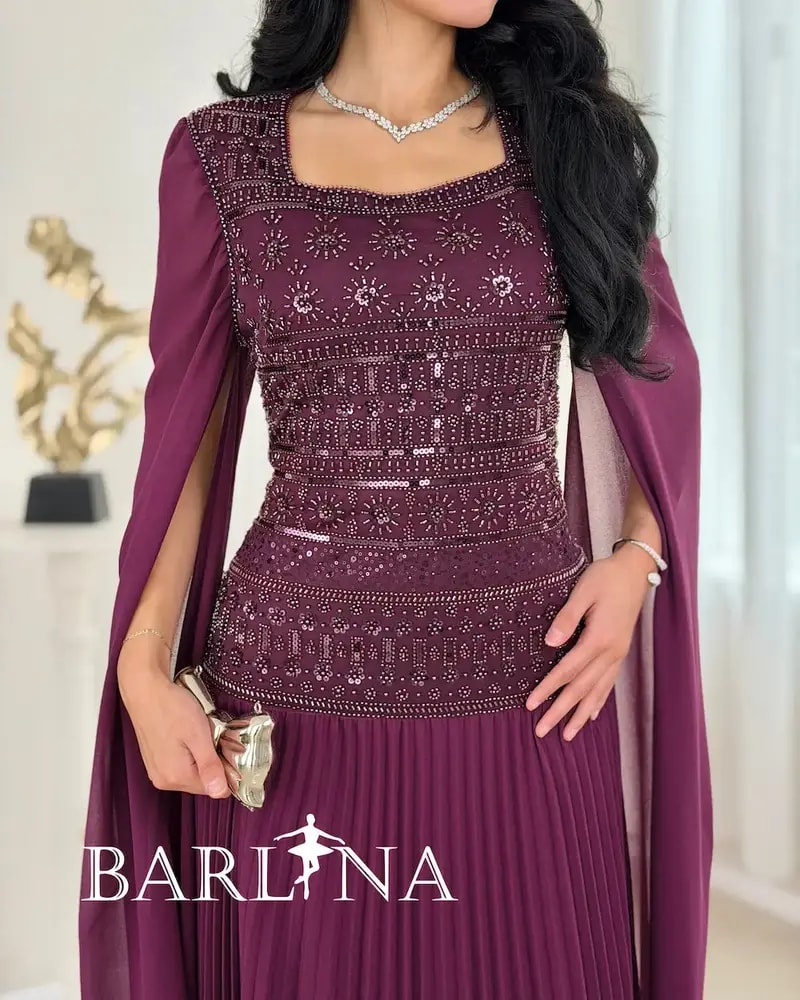 Dress with shimmering embroidery on the bodice