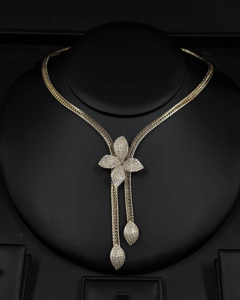 Silver earrings adorned with sparkling pendants