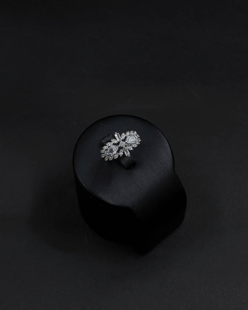 Elegant accessory set with dangling, studded details