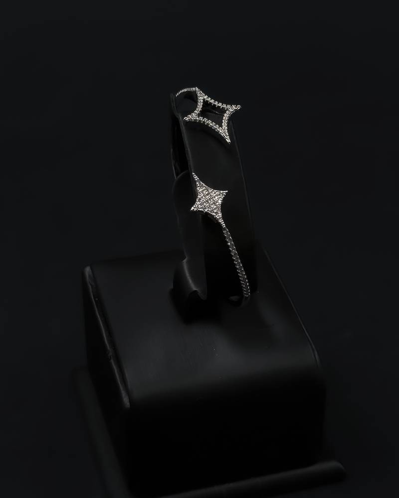 Bracelet and ring with a studded star design