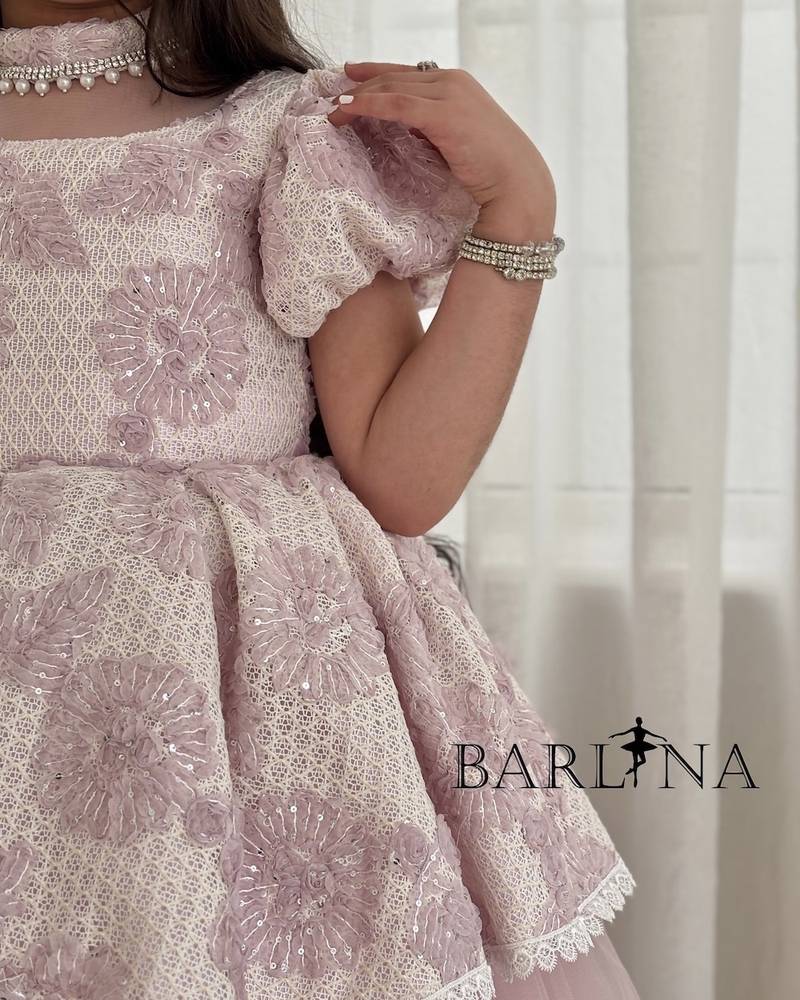 Light pink fluffy and soft girls dress