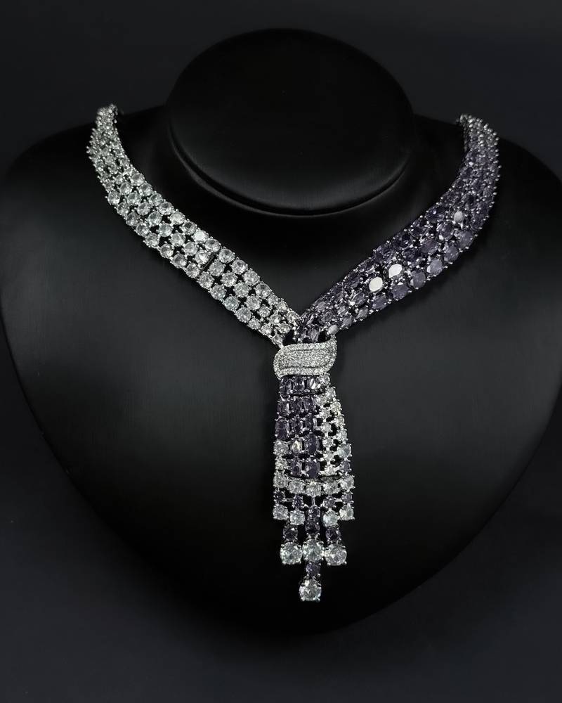 A luxurious accessory set with elegant, colorful details.