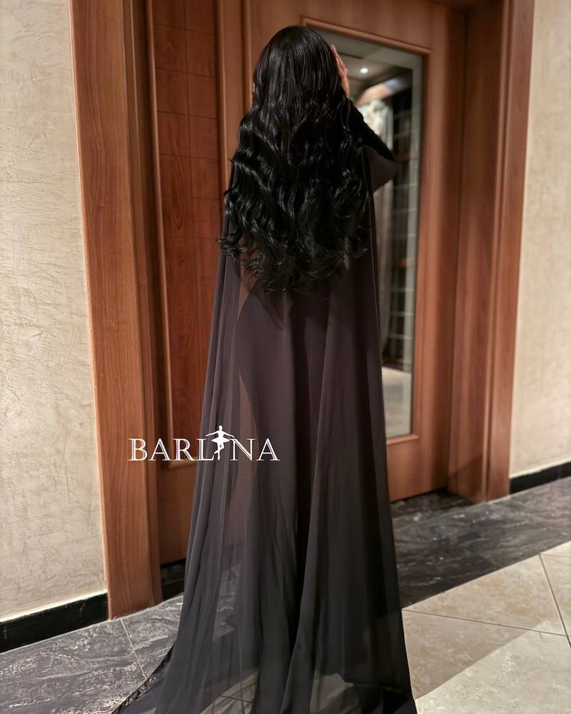 Black skinny dress with long sleeves