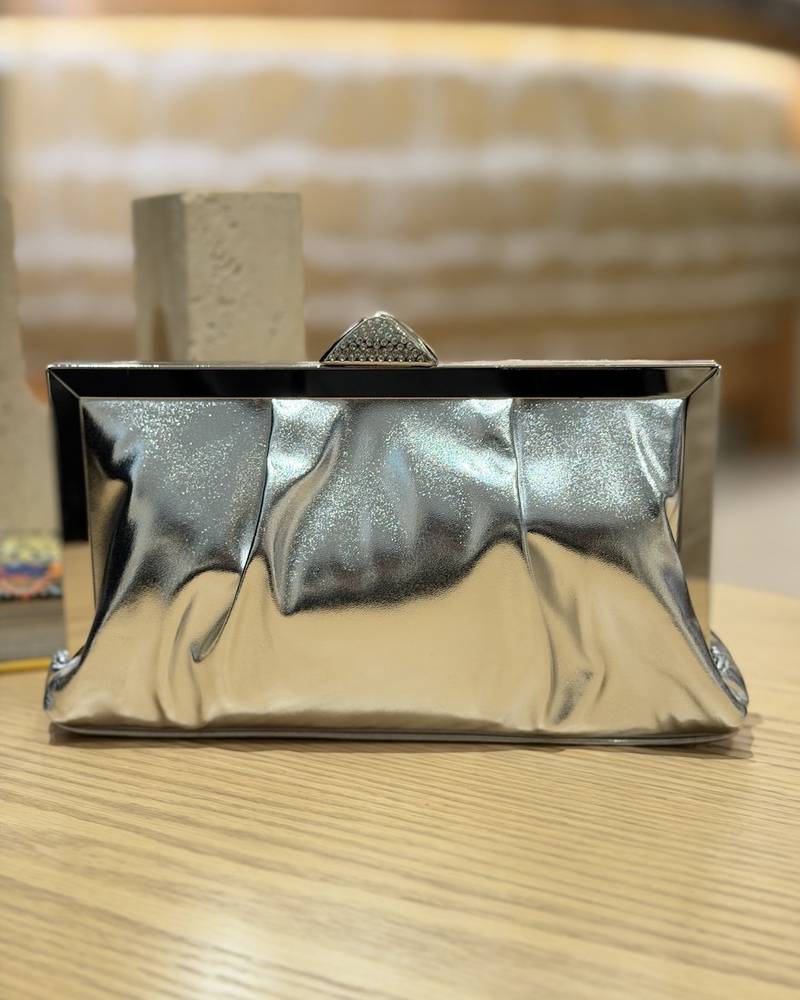 Luxury evening bag with a soft satin design