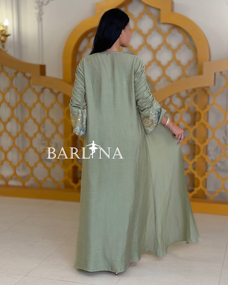 Luxurious jalabiya with an embroidered jumpsuit