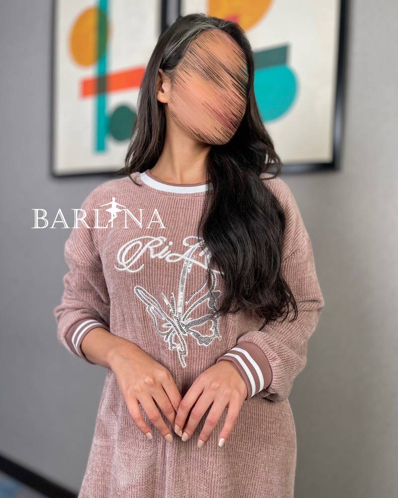 Long pink shirt with soft fabric