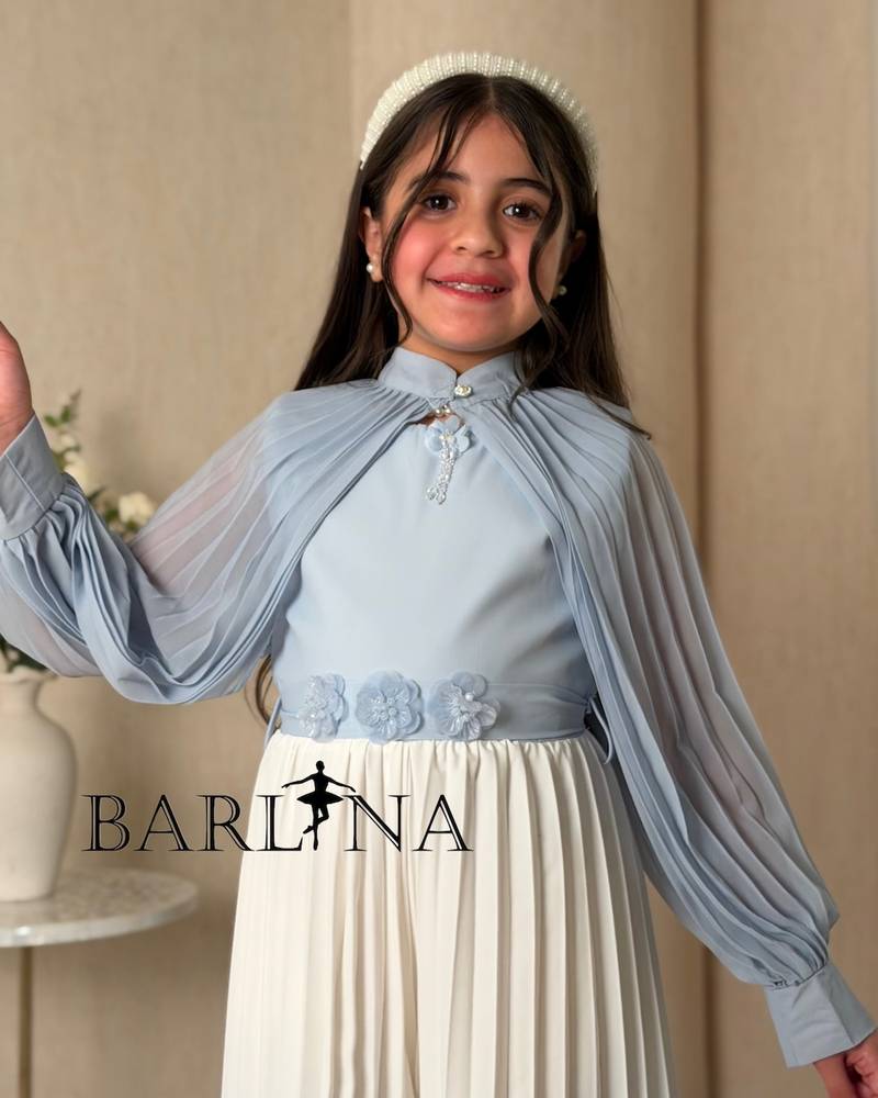 Girls' two-piece jumpsuit in color gradients
