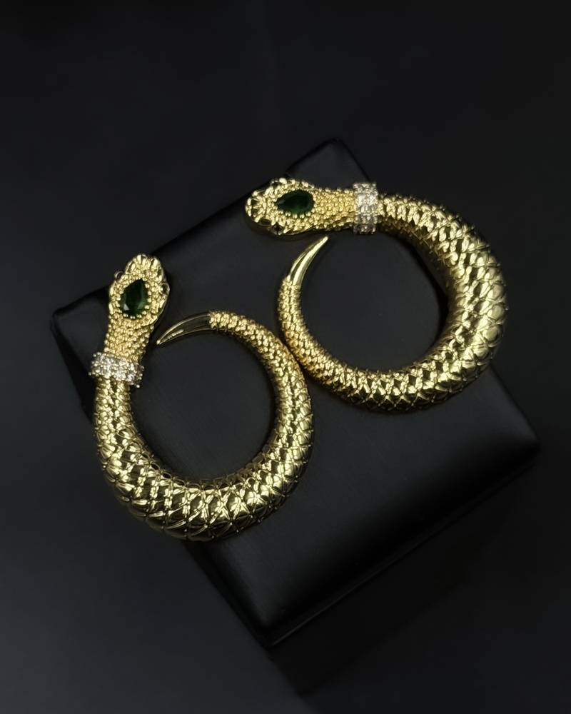 Luxury Gold Snake Design Jewelry Set