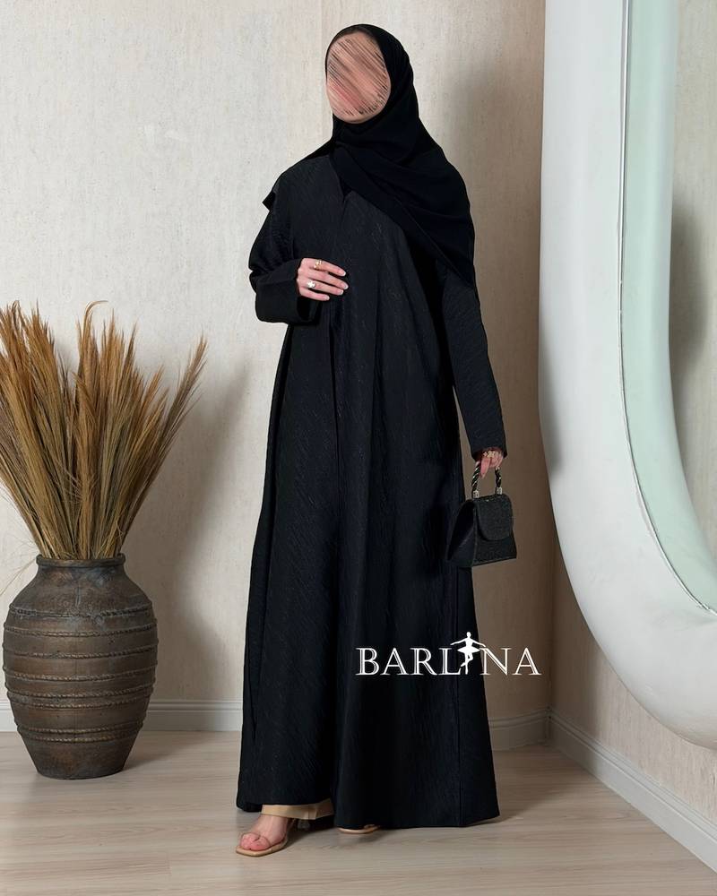 عباية ساده سوداء انيقة يومية 