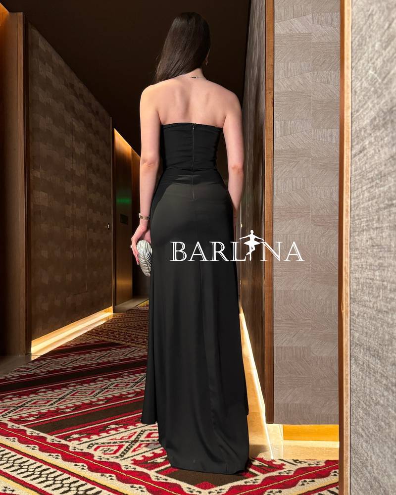 Black dress with delicate rose details