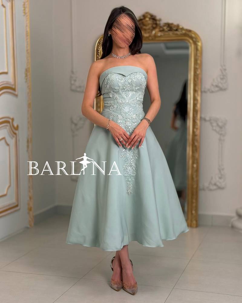 Tiffany dress embroidered with beads and lace